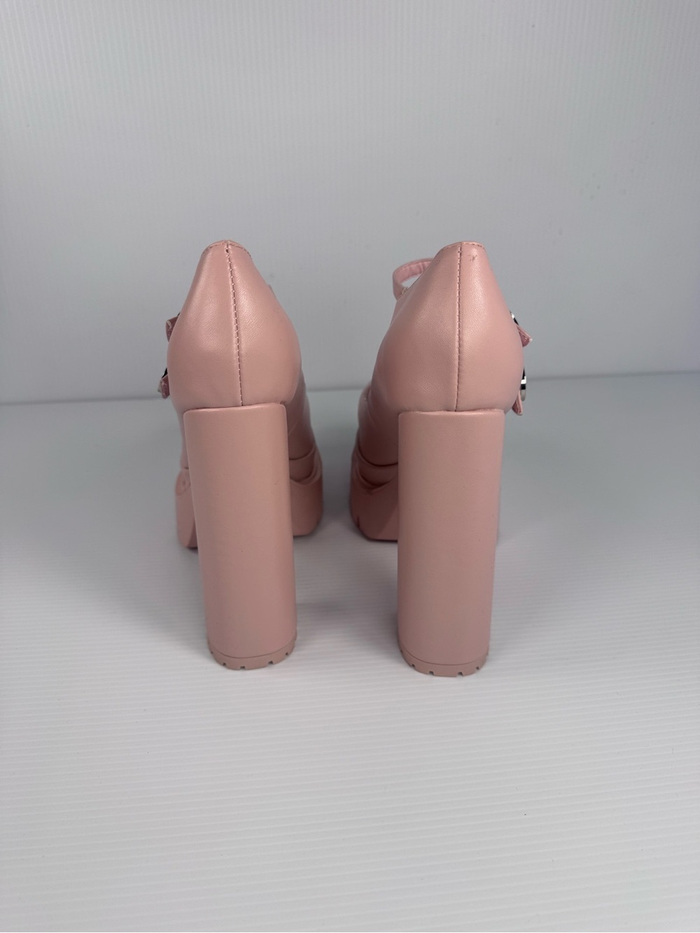 Azalea Wang Violina Pink Platform Heels | Chunky Block Heel Mary Jane Sz 8-11 - Picture 4 of 6